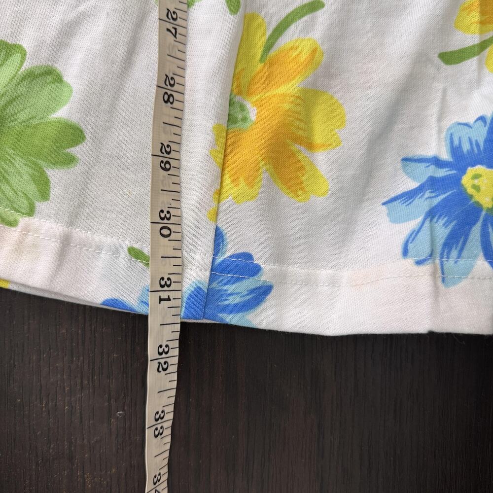 Vintage Pennylane Romper Womens Large Floral Button Bow 90s Daisy Retro NEW - Picture 12 of 13
